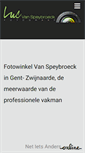 Mobile Screenshot of fotovanspeybroeck.be